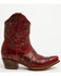 Image #2 - Black Star Women's Marfa Star Studded Western Booties - Snip Toe, Cherry, hi-res