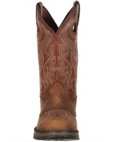 Image #5 - Durango Rebel Men's Saddle Western Boots - Round Toe, Bark, hi-res