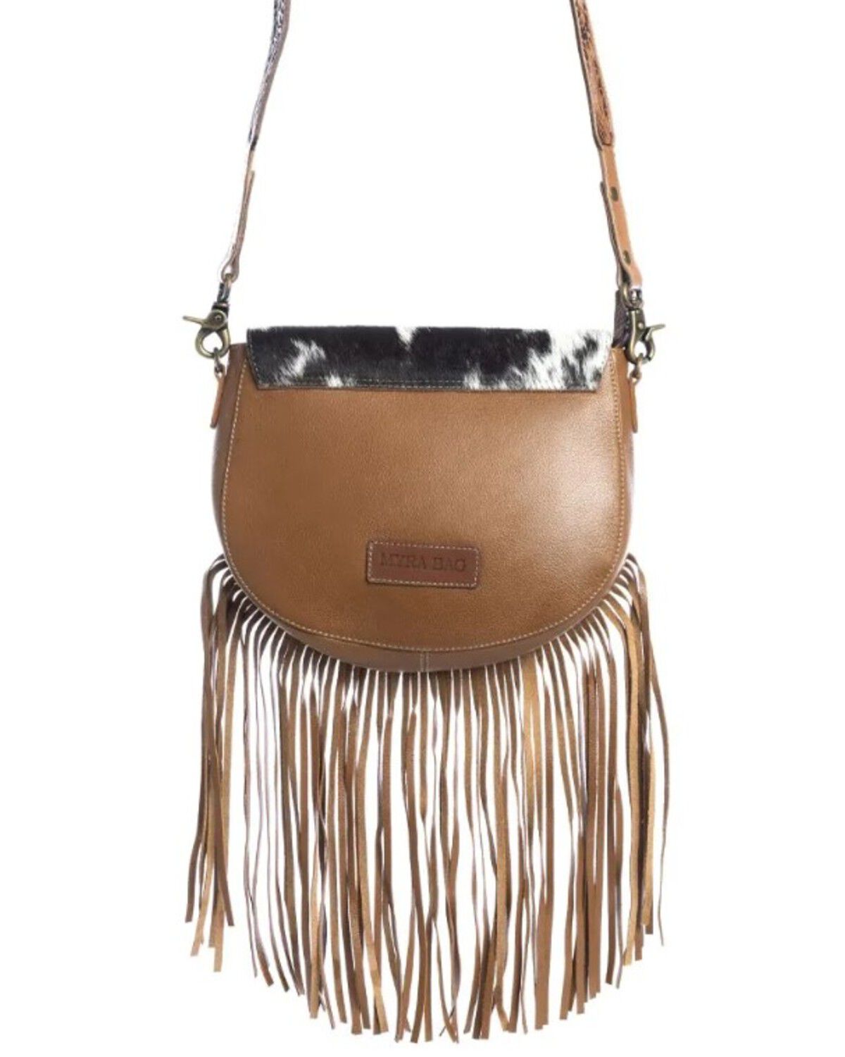 Image #3 - Myra Bag Women's Tamaya Trail Hand Tooled Crossbody Bag, Brown, hi-res