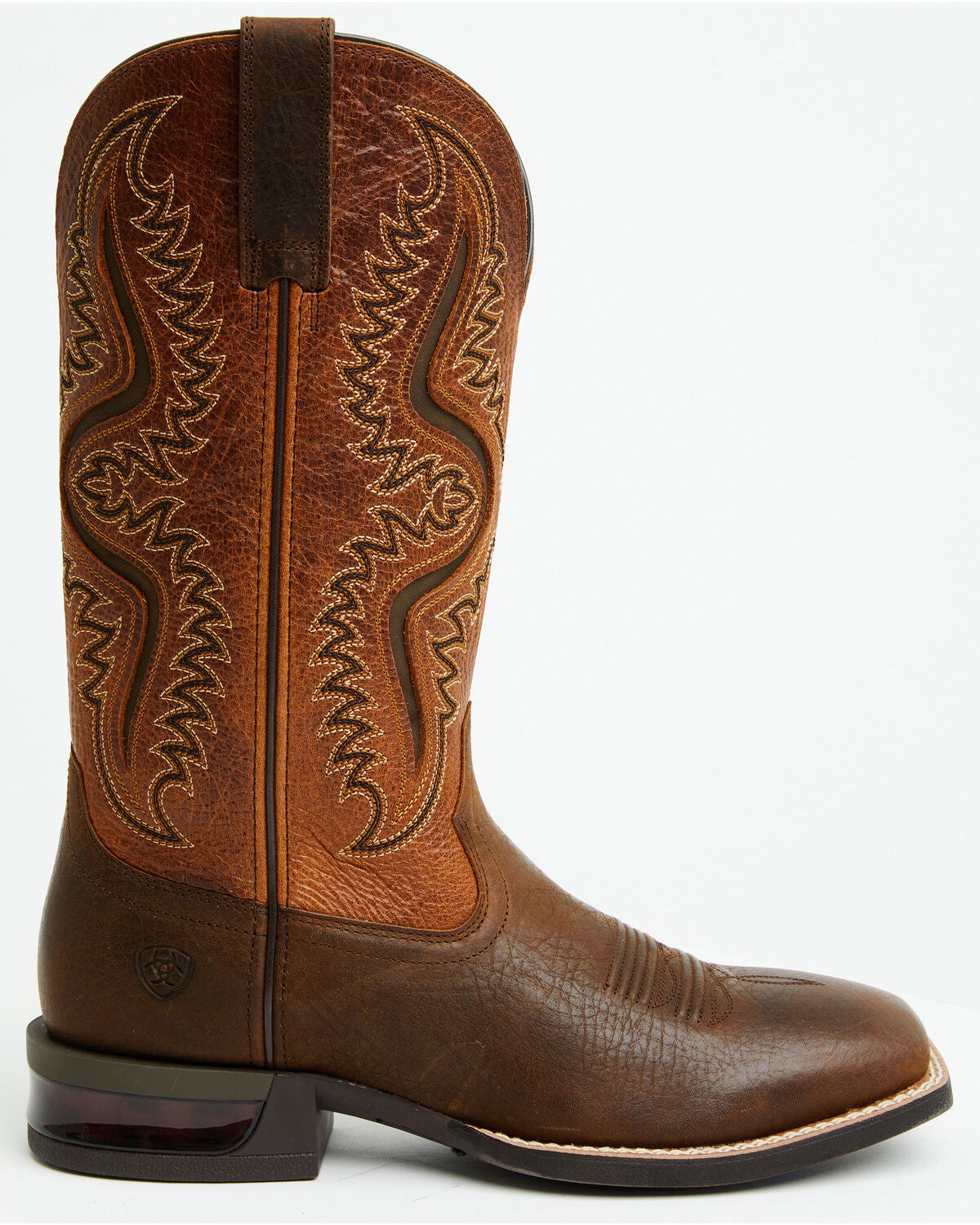 Image #2 - Ariat Men's Captivate Performance Western Boots - Broad Square Toe, Dark Brown, hi-res