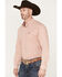 Image #2 - Cinch Men's Geo Print Button-Down Long Sleeve Western Shirt, Orange, hi-res