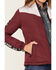 Image #3 - RANK 45® Women's Western Performance Puffer Jacket, Dark Red, hi-res
