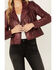 Image #3 - Idyllwind Women's Sparrow Leather Jacket , Maroon, hi-res