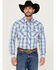 Image #1 - Wrangler 20X Men's Advanced Comfort Plaid Print Long Sleeve Snap Stretch Western Shirt -Tall, , hi-res