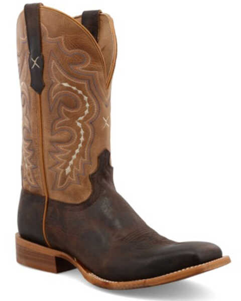 Image #1 - Twisted X Men's Rancher Western Boot - Broad Square Toe , Brown, hi-res