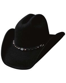 Bullhide Men's Wagoneer Wool Hat, Black, hi-res