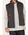 Image #3 - Ariat Men's Rebar Gray Washed Duracanvas Insulated Zip-Front Work Vest , , hi-res