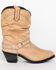 Shyanne Women's Tanya Slouch Harness Fashion Boots - Pointed Toe, Tan, hi-res