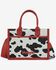 Image #1 - Wrangler Women's Cow Print Crossbody Tote, Red, hi-res