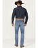 Image #1 - Wrangler Retro Men's Beauford Light Wash Slim Bootcut Stretch Denim Jeans - Tall, Light Wash, hi-res