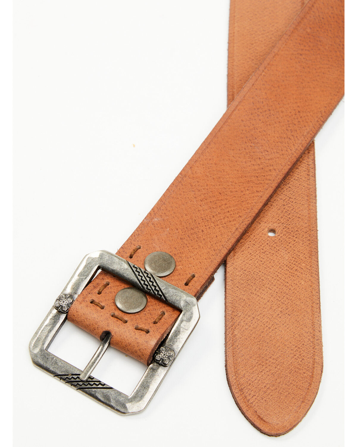 Image #2 - Cody James Men's Lawrence Leather Belt, Brown, hi-res