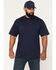 Image #2 - Hawx Men's Backbone Short Sleeve Graphic Pocket Work T-Shirt, Navy, hi-res