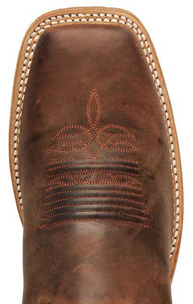 Image #6 - Justin Men's Bent Rail Cognac Western Boots - Broad Square Toe, Cognac, hi-res