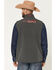 Image #4 - Ariat Men's Americana Logo Concealed Carry Softshell Vest, Charcoal, hi-res