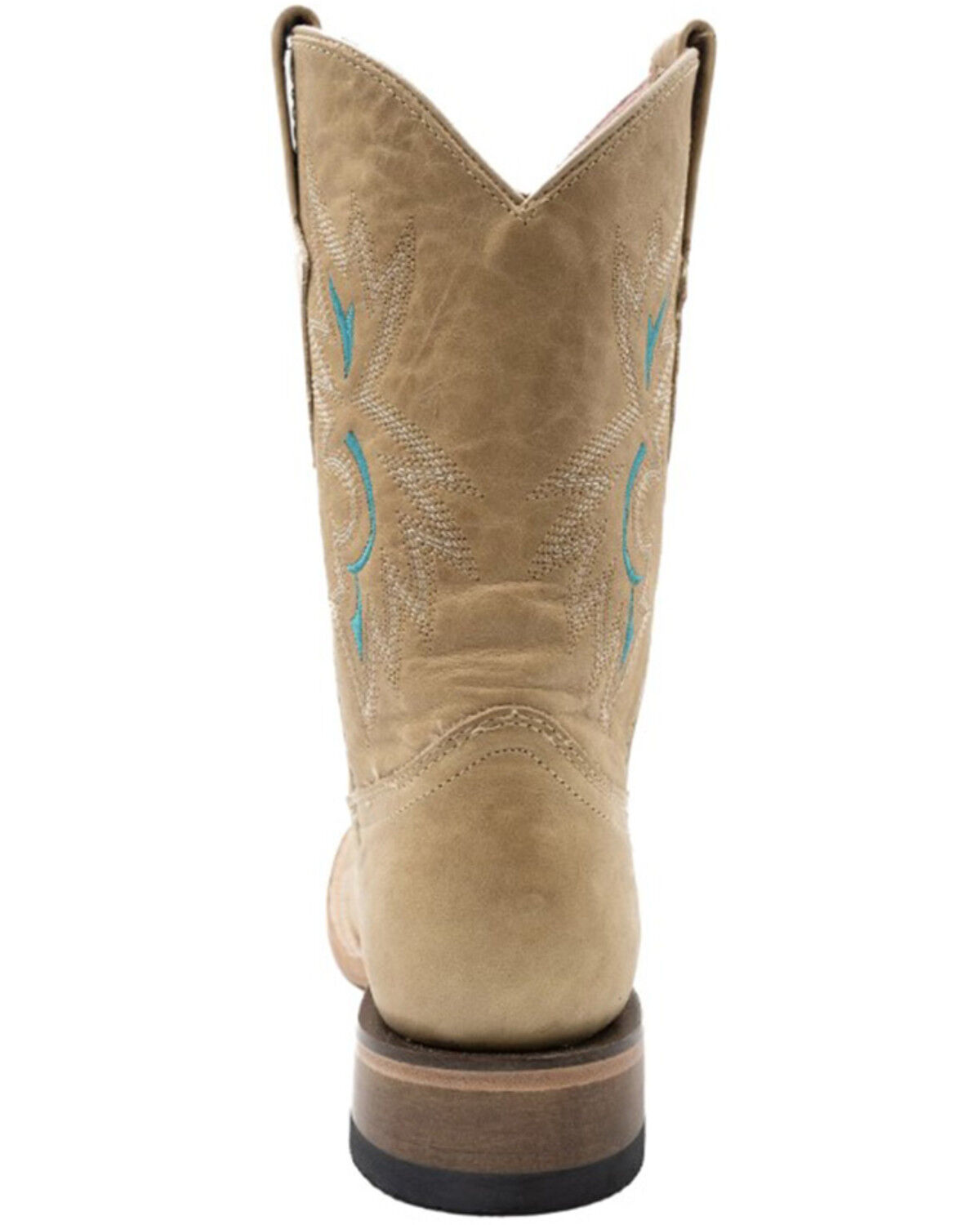 Image #5 - Ferrini Women's Betsy Short Western Boots - Broad Square Toe, Tan, hi-res