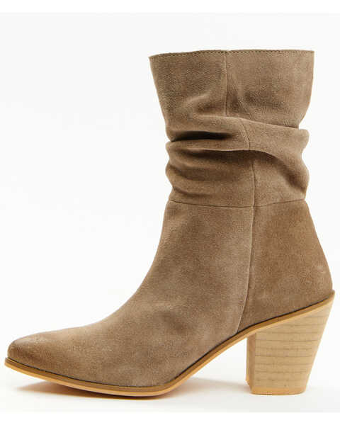 Image #3 - Cleo + Wolf Women's Dani Western Booties - Pointed Toe, Taupe, hi-res