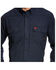 Image #2 - Ariat Men's FR Featherlight Long Sleeve Button Down Work Shirt - Tall , Navy, hi-res