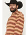 Image #2 - Pendleton Men's Driftwood Striped Print Hooded Sweatshirt, Tan, hi-res