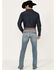 Image #3 - Cinch Men's Ian Light Stonewash Slim Bootcut Performance Stretch Jeans, Light Wash, hi-res