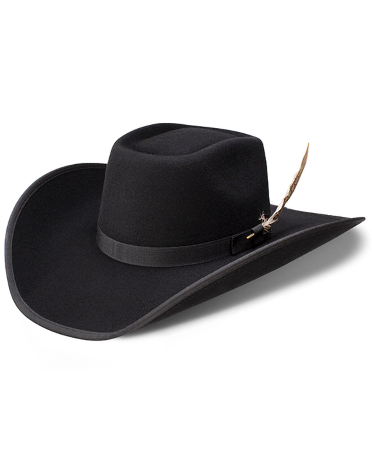 Image #1 - Resistol Youth Kids' Holt JR Felt Cowboy Hat, Black, hi-res