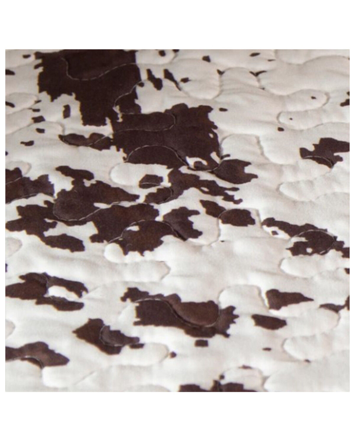 Image #2 - Wrangler Cowhide Quilt Set - Queen, Brown, hi-res