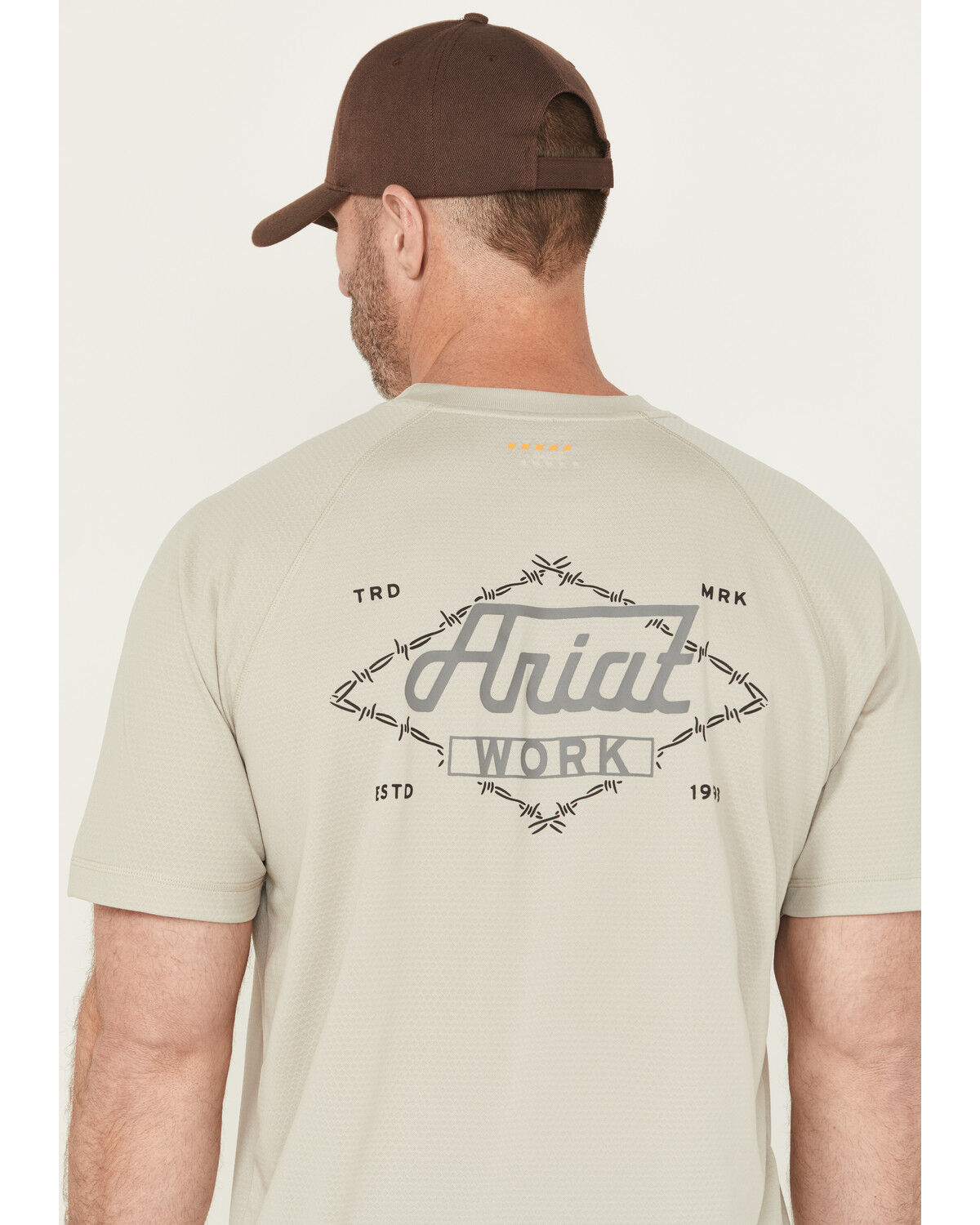 Image #4 - Ariat Men's Rebar Heat Fighter Wired Short Sleeve Pocket Work Shirt, Grey, hi-res