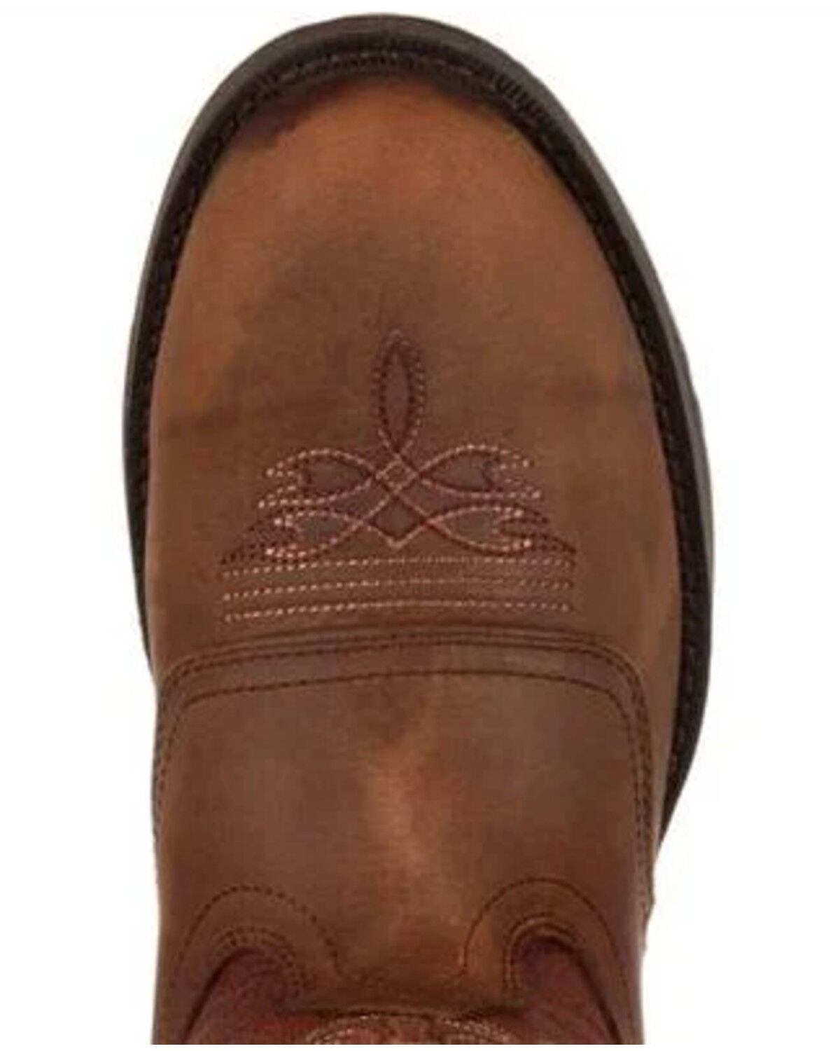 Image #6 - Durango Rebel Men's Saddle Western Boots - Round Toe, Bark, hi-res