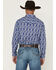 Image #4 - Wrangler 20X Men's Paisley Print Long Sleeve Snap Stretch Western Shirt - Tall, Blue, hi-res
