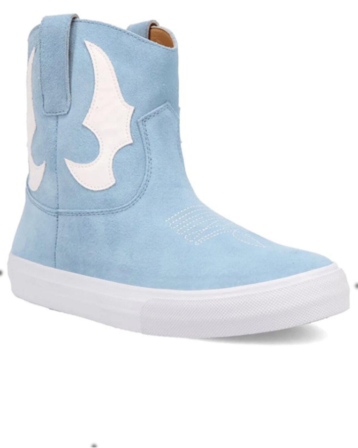 Image #1 - Dingo Women's Ollie Suede Casual Boots - Round Toe, Blue, hi-res