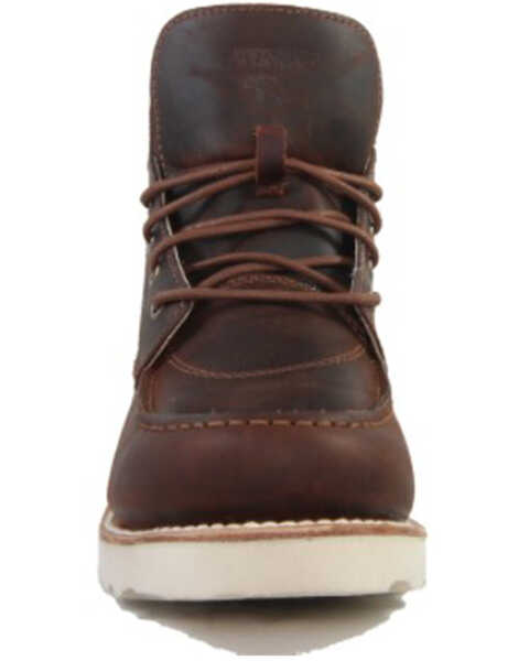 Image #4 - Superlamb Men's Dzo Work Boots - Soft Toe, Brown, hi-res