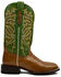 Image #2 - Dan Post Women's Exotic Eel Skin Western Boot - Broad Square Toe, Green, hi-res
