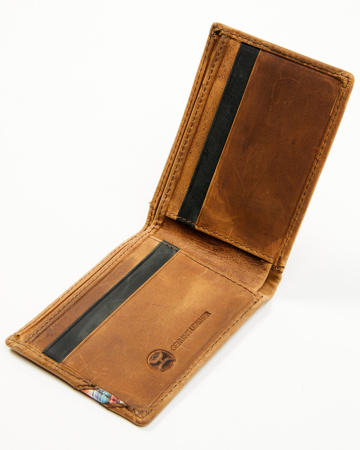 Image #2 - Hooey Men's Logo Front Pocket Bi-Fold Wallet, Brown, hi-res
