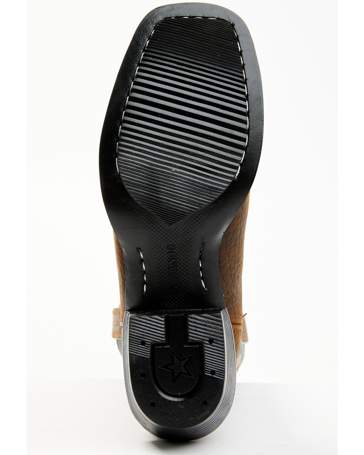 Image #7 - Durango Men's Westward Roughstock Western Performance Boots - Broad Square Toe, Dark Brown, hi-res