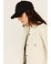 Image #2 - Carhartt Women's Rugged Flex® Loose Fit Heavyweight Duck Long Sleeve Button-Down Overshirt, Oatmeal, hi-res