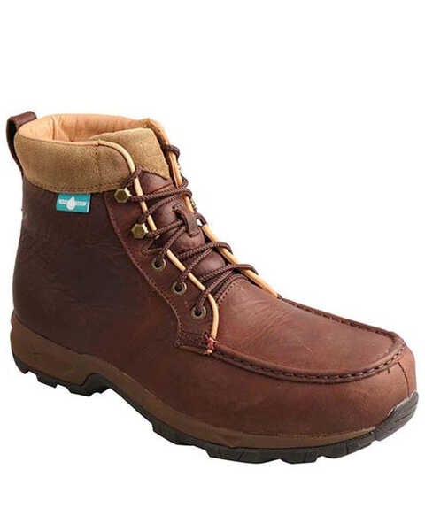Twisted X Men's Waterproof Work Hiker Boots - Composite Toe, Dark Brown, hi-res