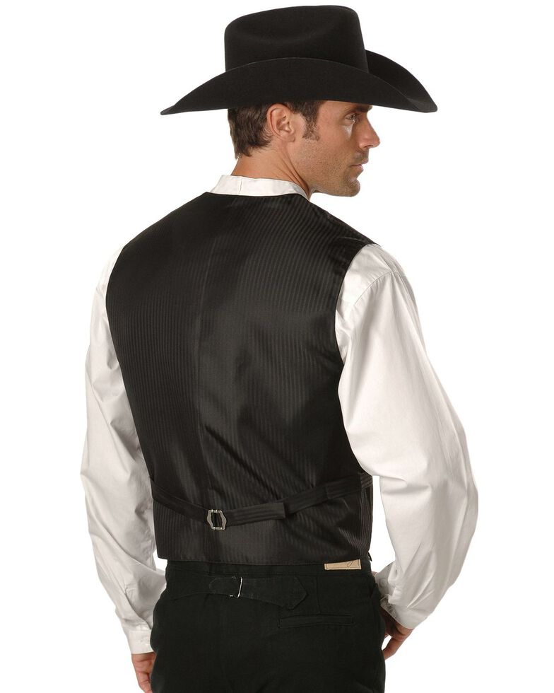 Rangewear by Scully Black Paisley Button Vest, Black, hi-res