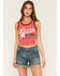 Image #1 - Blue Life Women's Lonestar Tank, Red, hi-res