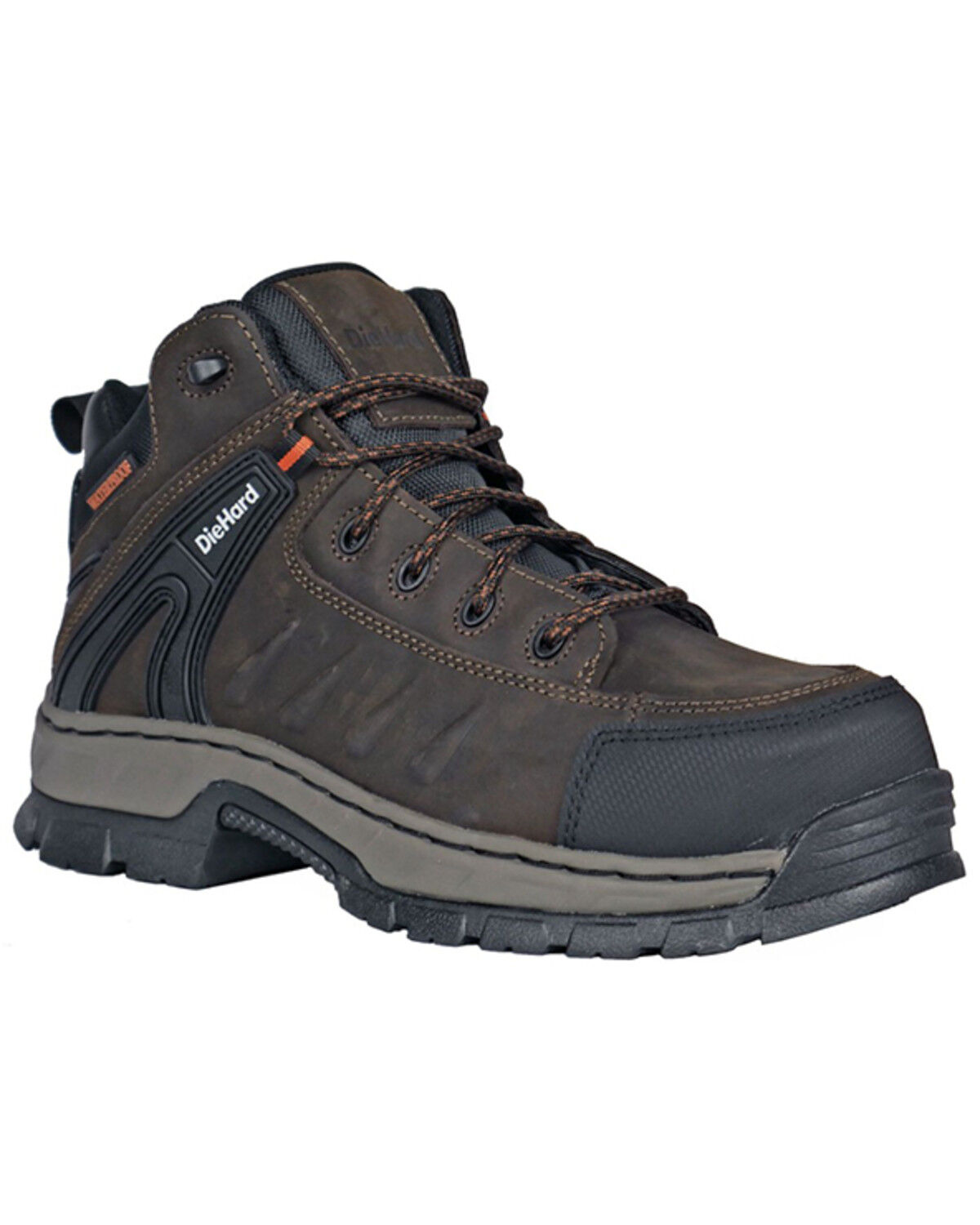 Image #1 - Die Hard Men's Squire Lace-Up Work Boots - Composite Toe, Brown, hi-res