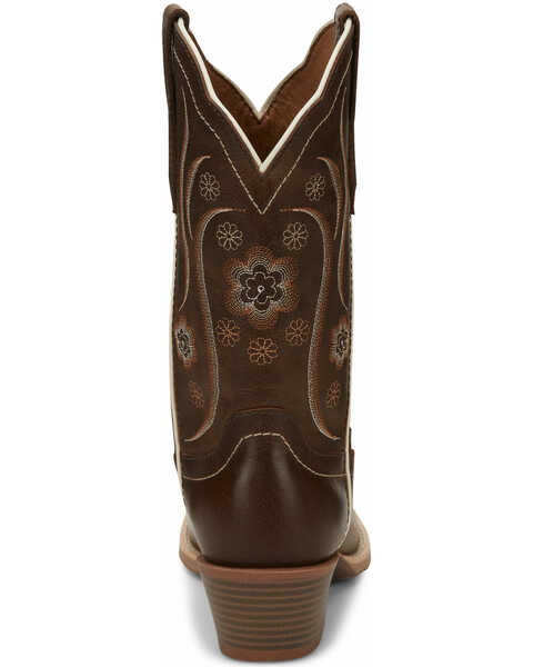 Image #4 - Justin Women's Jesse Brown Western Boots - Square Toe, Brown, hi-res