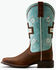Image #2 - Ariat Women's Round Up Cantina Performance Western Boots - Broad Square Toe, Brown, hi-res
