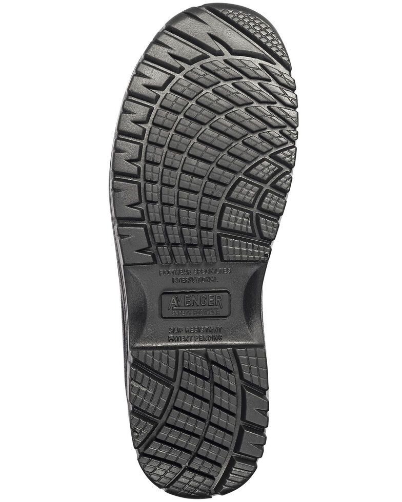 Avenger Women's Waterproof Oxford Work Shoes - Composite Toe, Brown, hi-res