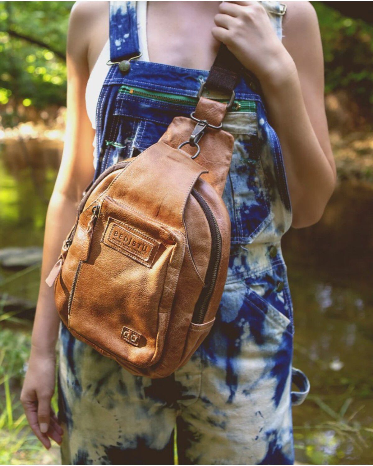 Image #5 - Bed Stu Women's Beau Crossbody, Distressed Brown, hi-res