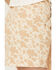 Image #4 - Rock & Roll Denim Women's Cow Print High Rise Tassel Mini Skirt, Tan, hi-res