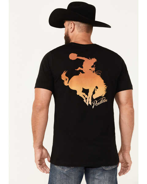 Pendleton Men's Bucking Horse Short Sleeve Graphic T-Shirt, Black, hi-res