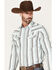 Image #2 - Cody James Men's Himalaya Southwestern Stripe Snap Western Shirt , Cream, hi-res