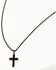 Image #5 - Cody James Men's Matte Black Inlay Cross Necklace, Black, hi-res