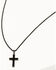 Image #5 - Cody James Men's Matte Black Inlay Cross Necklace , Black, hi-res