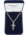 Image #3 - Montana Silversmiths Men's Modern Art Cross Necklace, Silver, hi-res