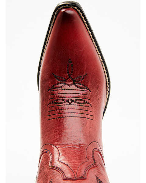 Image #6 - Laredo Women's Livia Western Boots - Snip Toe, Red, hi-res