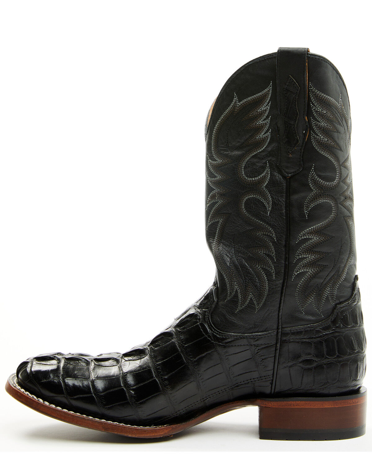Image #3 - Cody James Men's Exotic Alligator Western Boots - Broad Square Toe, Black, hi-res